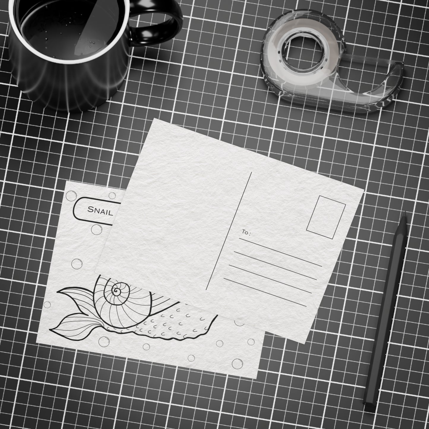 Mythical Mermaid Snail Postcard Bundles