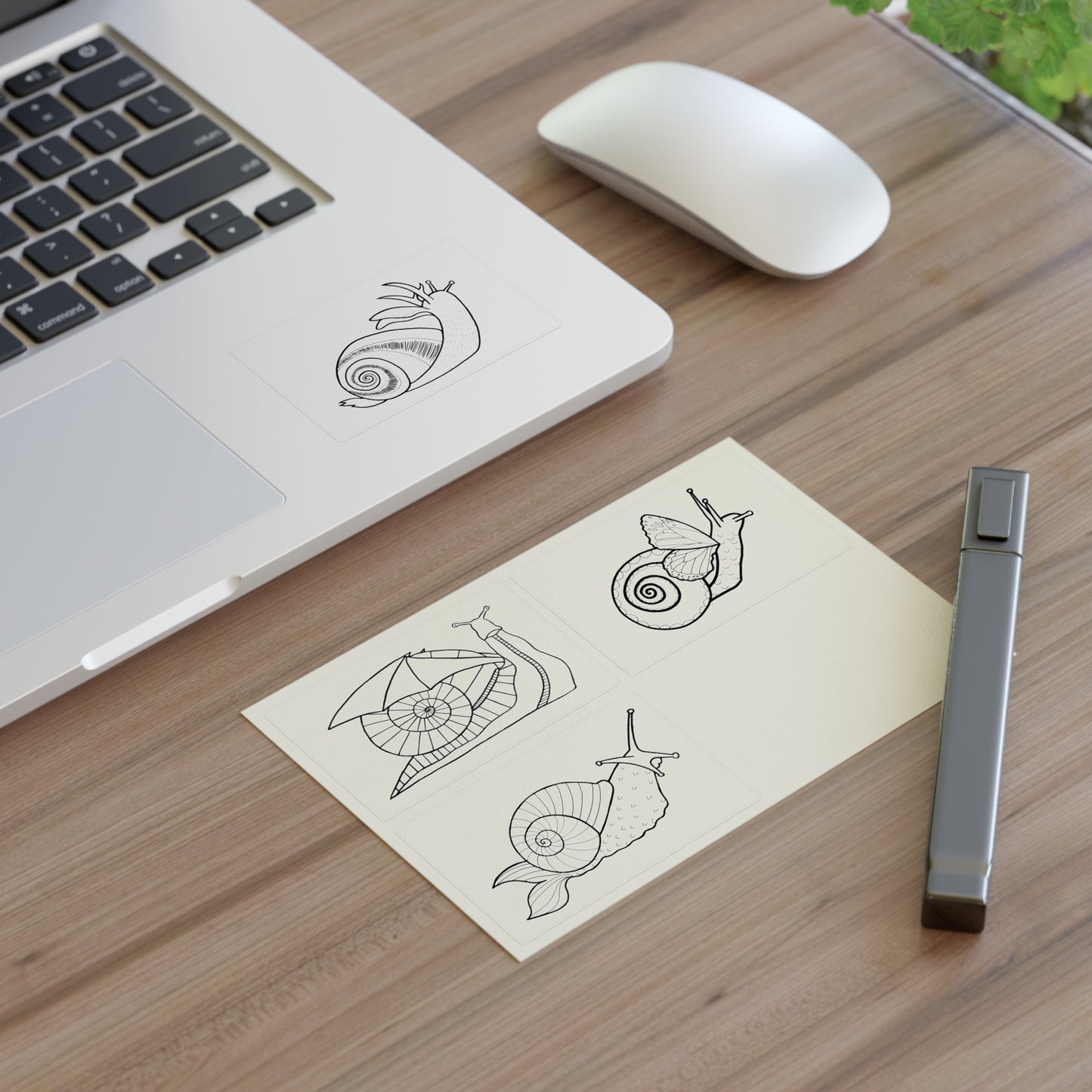 Weird Snail Sticker Sheets for Creative Crafts, Journals, Art Projects, Gifts for Nature Lovers, Kids Activities, Home Decor