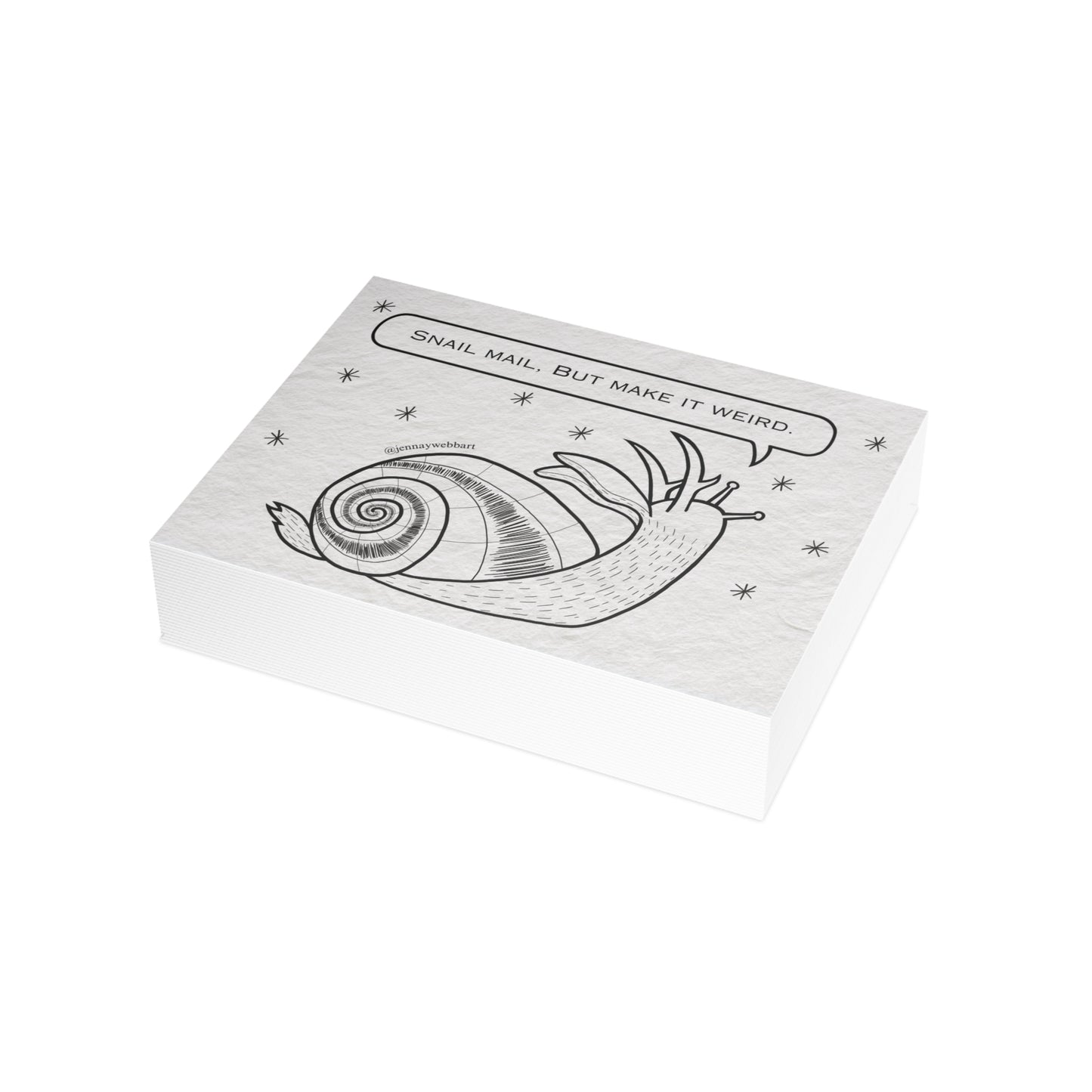 Jackalope Snail Mermaid Snail Postcard Bundles | Snail Mail Magic, Stationery Gift, Greeting Card Set, Creative Writing, Art Postcards