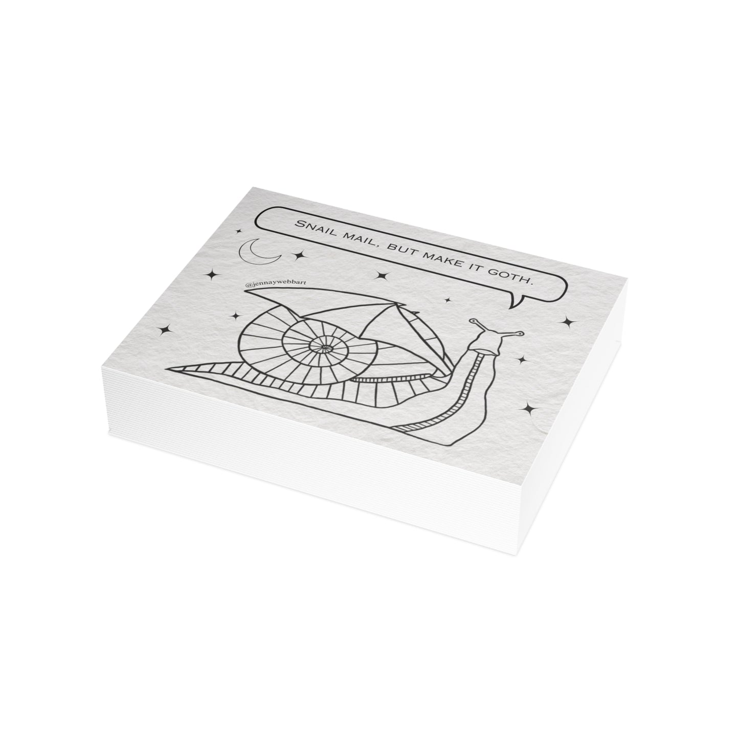 Gothic Snail Postcard Bundles | Snail Mail Magic, Stationery Gift, Greeting Card Set, Creative Writing, Art Postcards