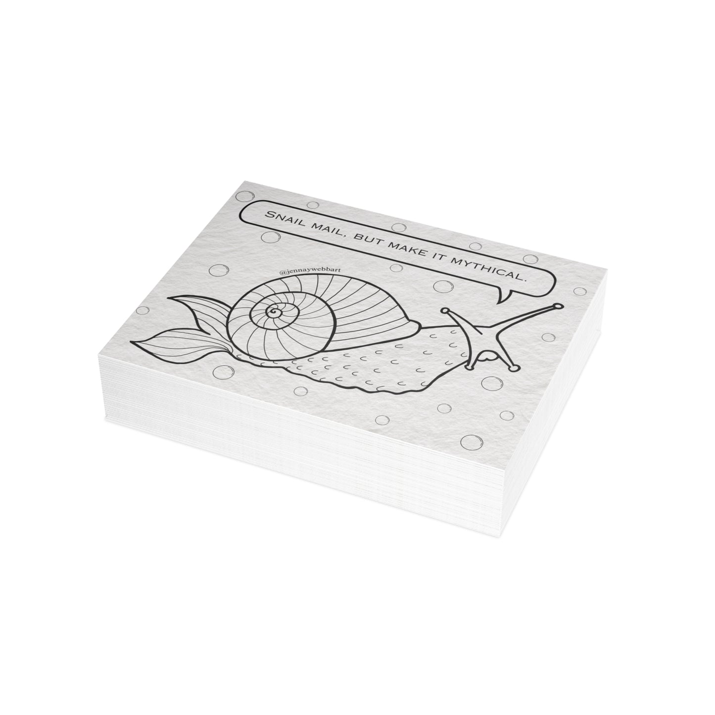 Mythical Mermaid Snail Postcard Bundles | Snail Mail Magic, Stationery Gift, Greeting Card Set, Creative Writing, Art Postcards