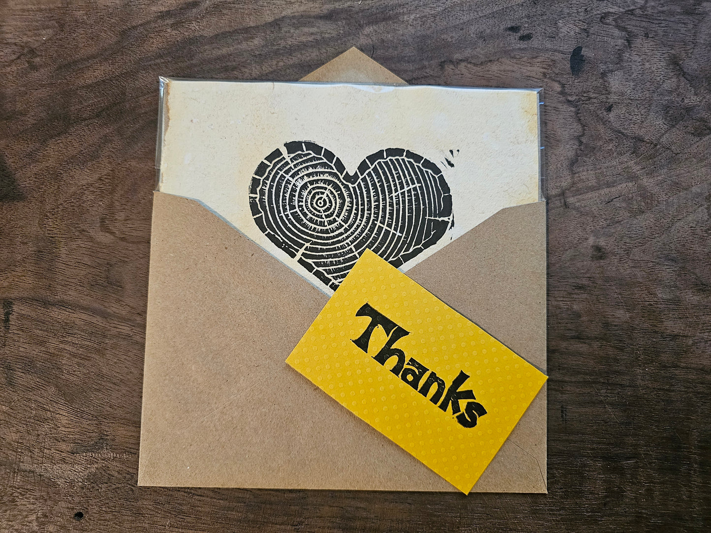 "Heartwood" Linoprint