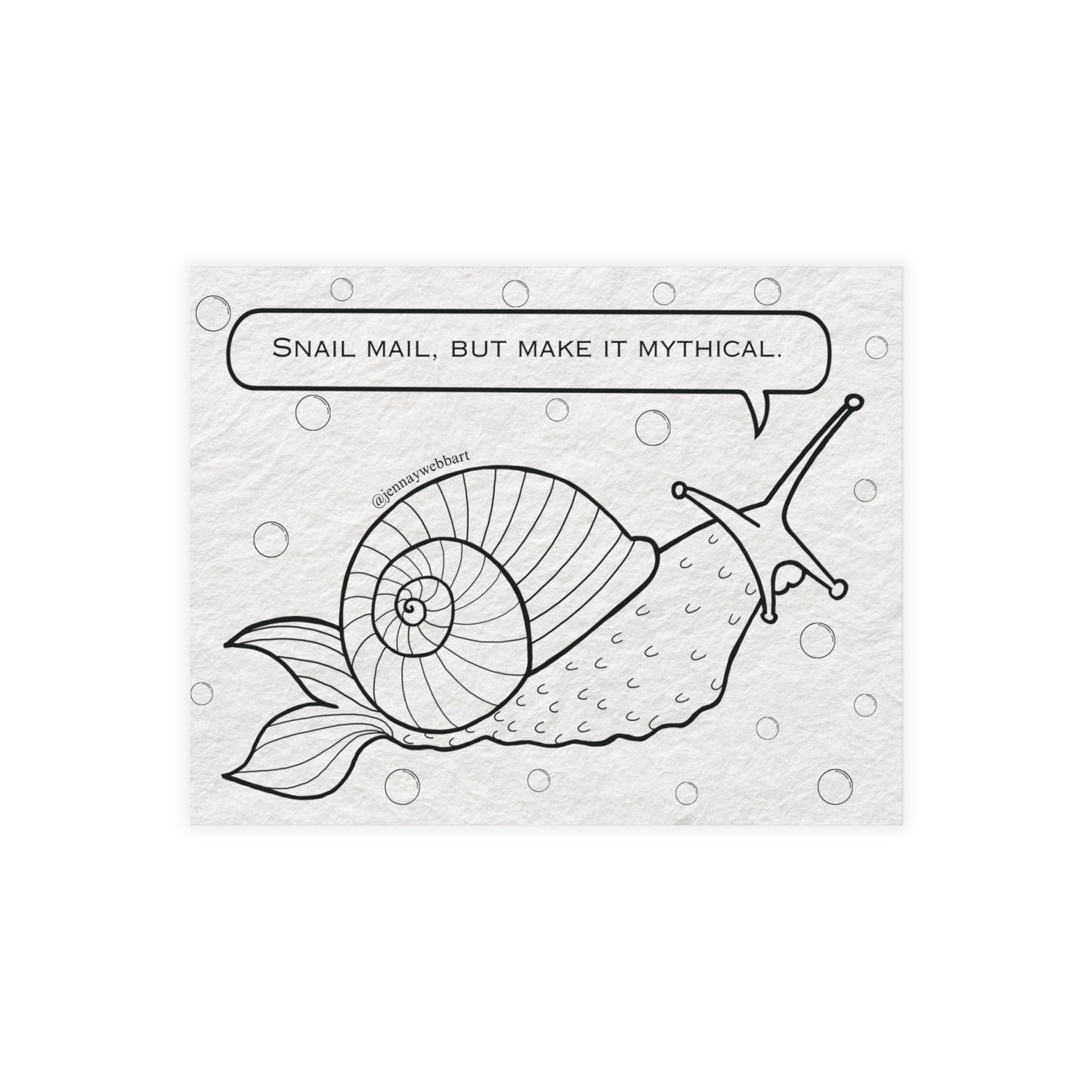 Mythical Mermaid Snail Postcard Bundles | Snail Mail Magic, Stationery Gift, Greeting Card Set, Creative Writing, Art Postcards
