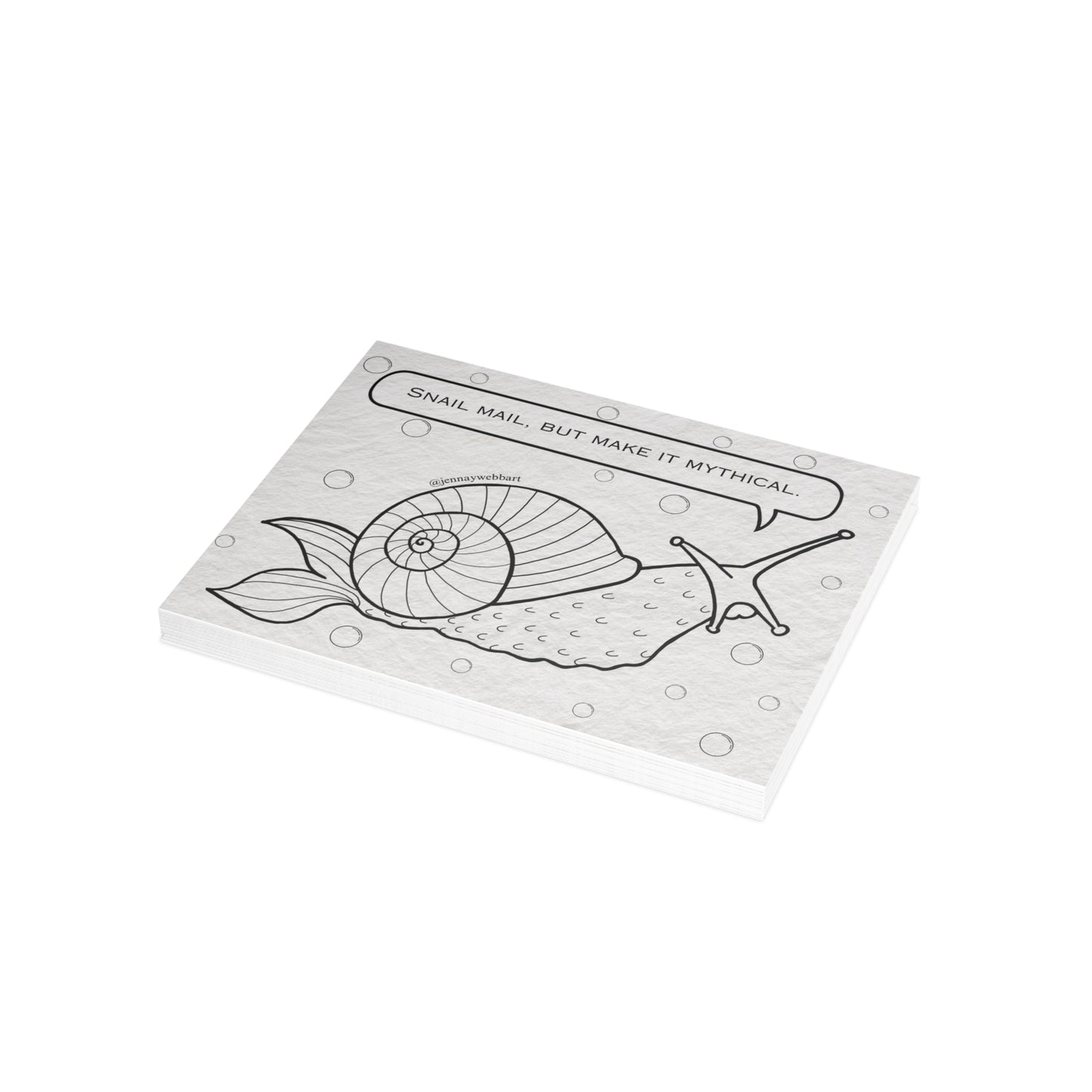 Mythical Mermaid Snail Postcard Bundles | Snail Mail Magic, Stationery Gift, Greeting Card Set, Creative Writing, Art Postcards