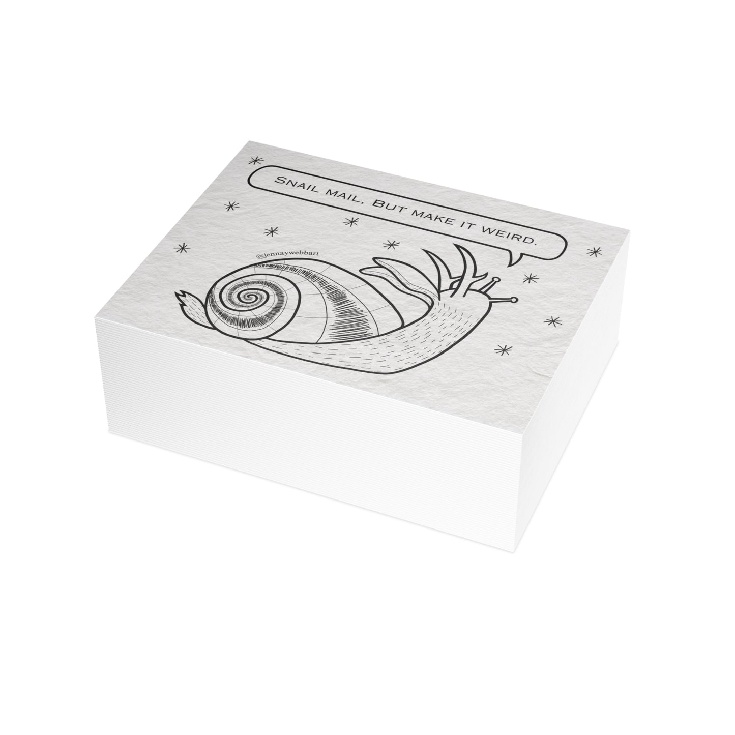 Jackalope Snail Mermaid Snail Postcard Bundles | Snail Mail Magic, Stationery Gift, Greeting Card Set, Creative Writing, Art Postcards