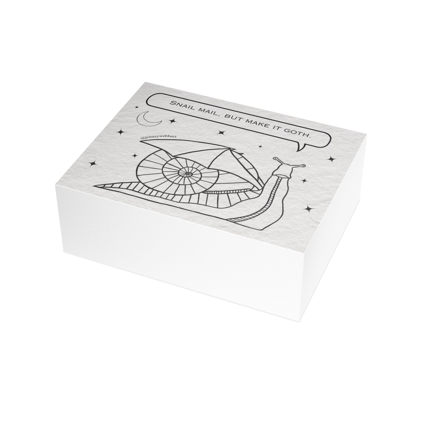 Gothic Snail Postcard Bundles | Snail Mail Magic, Stationery Gift, Greeting Card Set, Creative Writing, Art Postcards